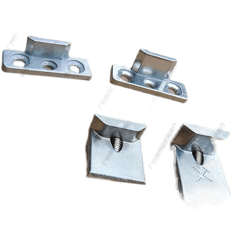 The lock point is raised and thickened, with three holes and multiple points of broken bridge aluminum alloy plastic steel casement window lock block and snapper door block Item Picture