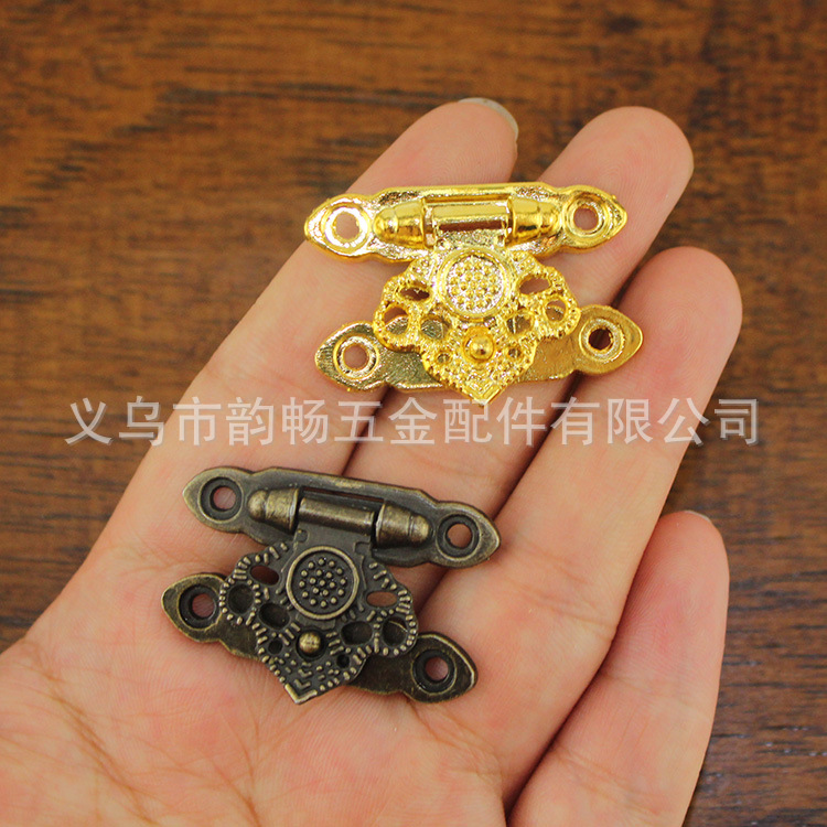Packaging hardware, wooden box, lock, wine box, buckle, decorative buckle, wine box buckle, dot buckle, alloy buckle, lock dot buckle details Picture