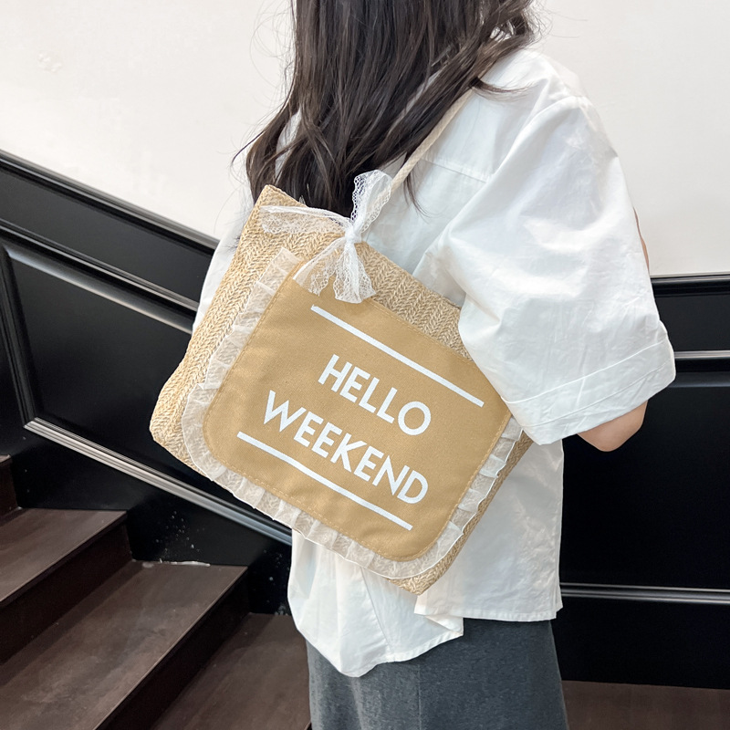Stylish and large-capacity tote bag for women, Spring 2025 new style, niche design, retro and simple single-shoulder bag for women details Picture