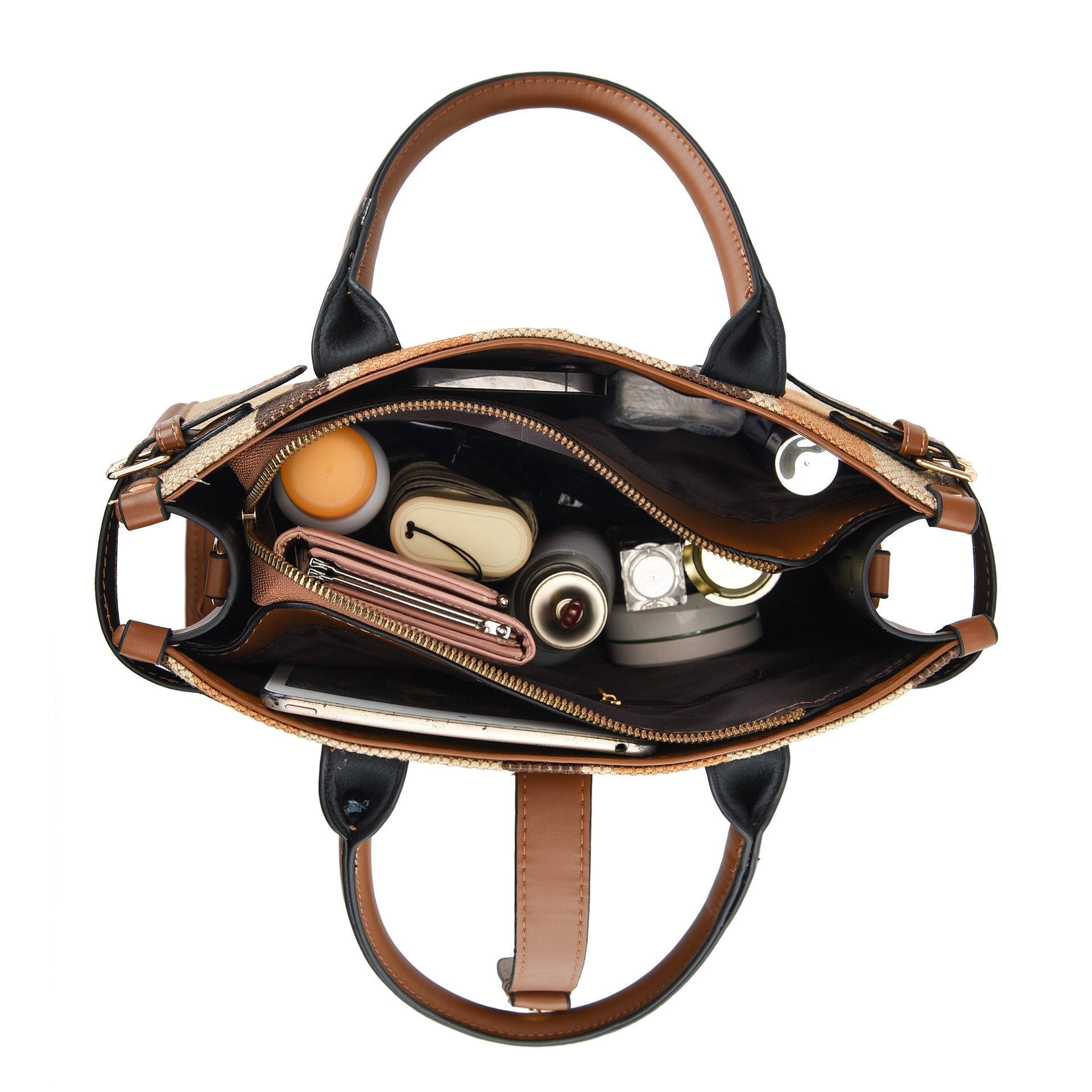 Retro casual large-capacity handbag for women, new 2024 fashionable and versatile tote bag, niche design single-shoulder bag Application Scenario