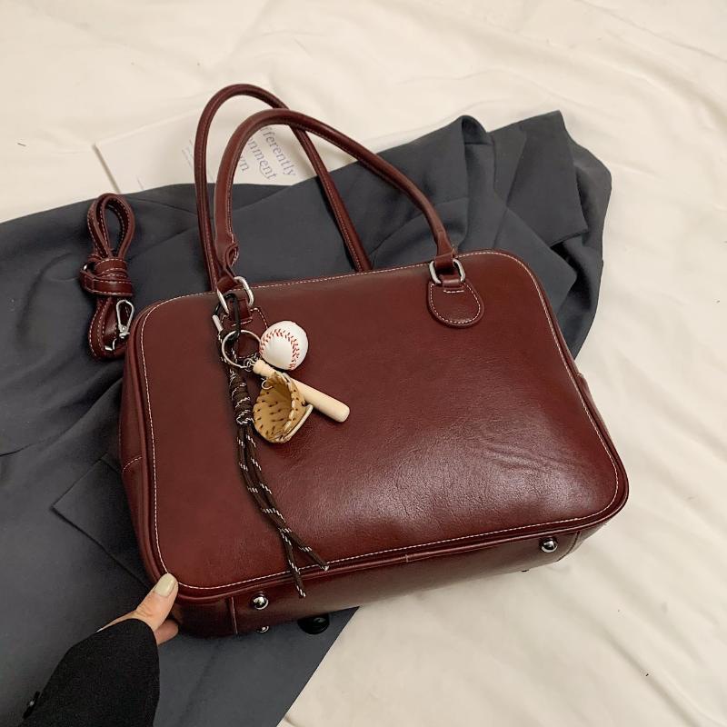 Cross-border 2024 new Korean retro niche fashion versatile single-shoulder handbag, tote bag, large-capacity women's bag full figure