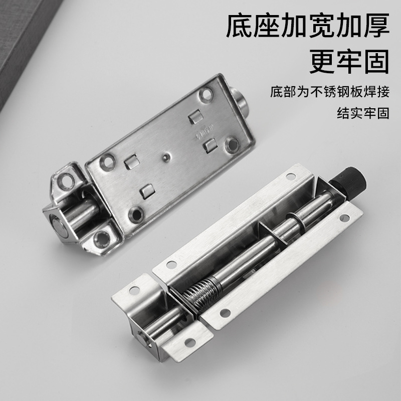 Stainless steel automatic spring latch door lock, small window and door bolt, door latch, bathroom wooden door, old-fashioned exposed door latch Specification drawing