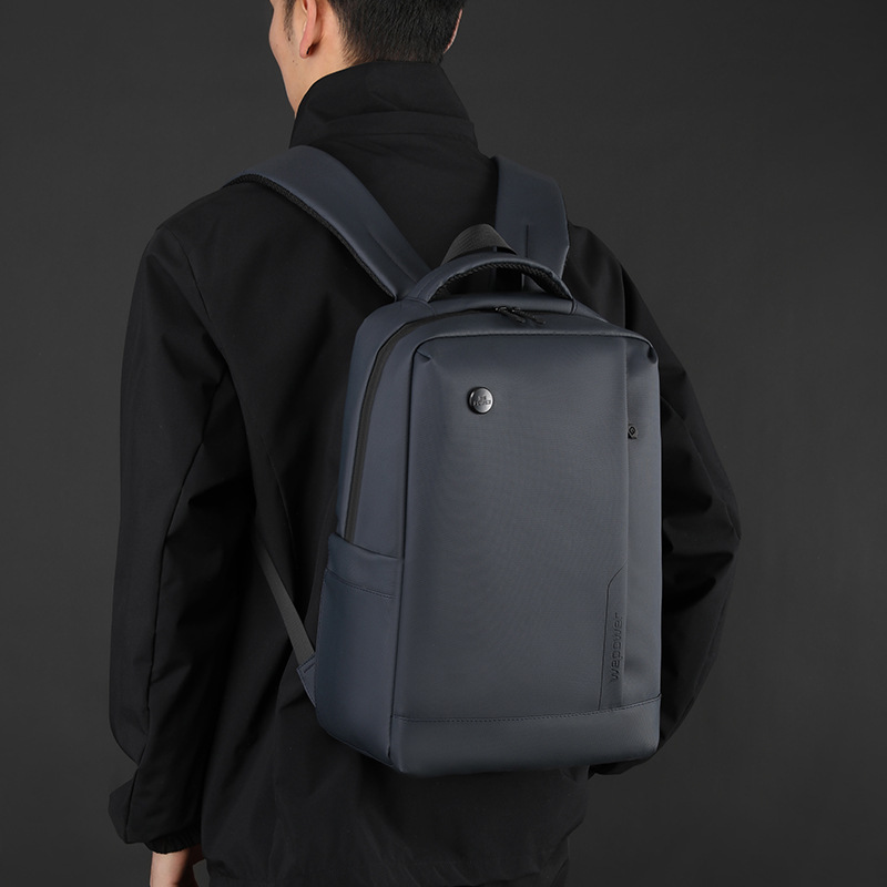 WEPOEWR's new men's computer backpack, a large-capacity commuting business casual backpack, and a casual backpack Specification drawing