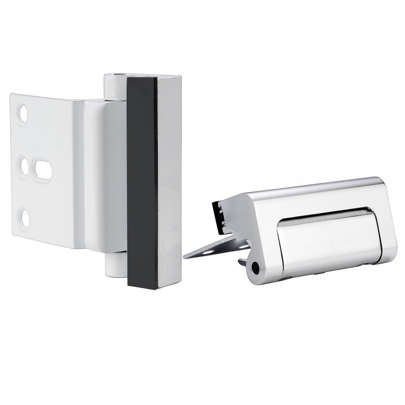No need for drilling, built-in door lock, latch, door bolt, wooden door, sliding door, lock, bedroom door lock, door lock, snap, alloy Item Picture