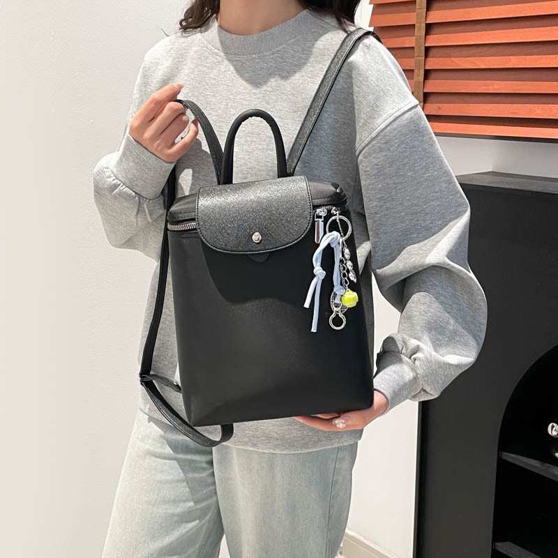 2025 New trendy and fashionable backpack, large-capacity student travel, high-end women's bag, Korean niche crossbody bag Specification drawing