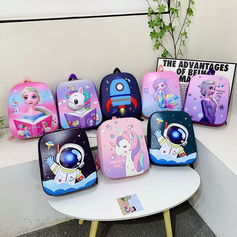 The new children's backpack for kindergartens, featuring cute cartoon designs for both boys and girls, has a large capacity and a high level of appearance. It is trendy full figure