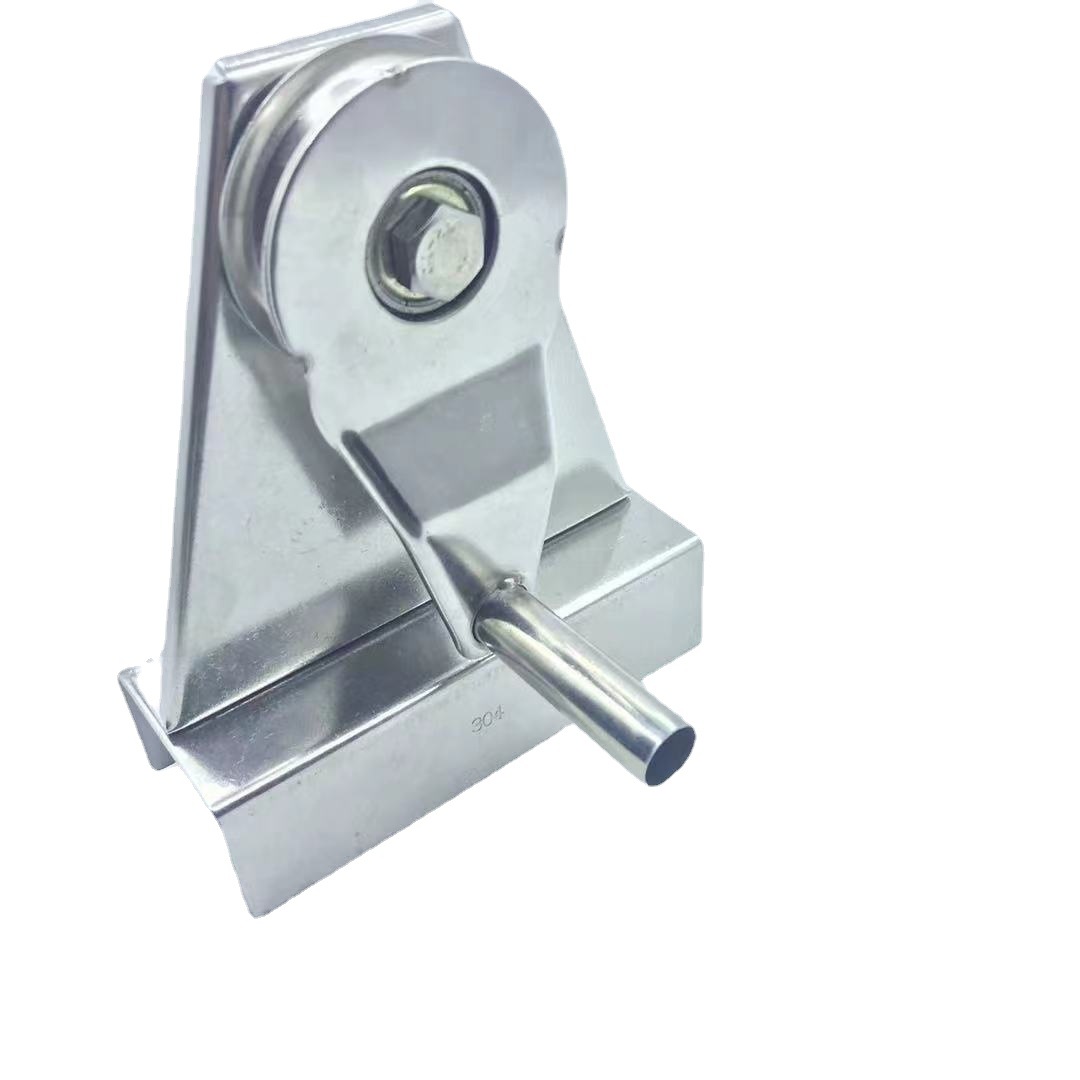 304 stainless steel pulley, hand-cranked flagpole, hand-cranked wheel track, smooth steel wire rope set, square pulley, triangular pulley Item Picture
