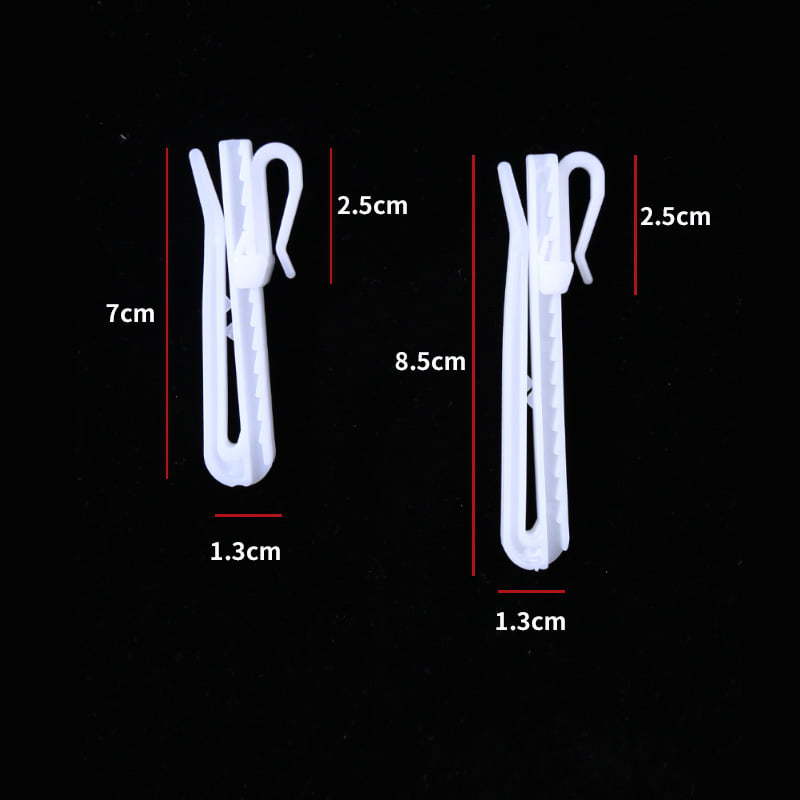 High-temperature shaped Korean-style curtain accessories adjustment hook 8.5 lift telescopic hook Korean folding single hook hook track pulley Specification drawing