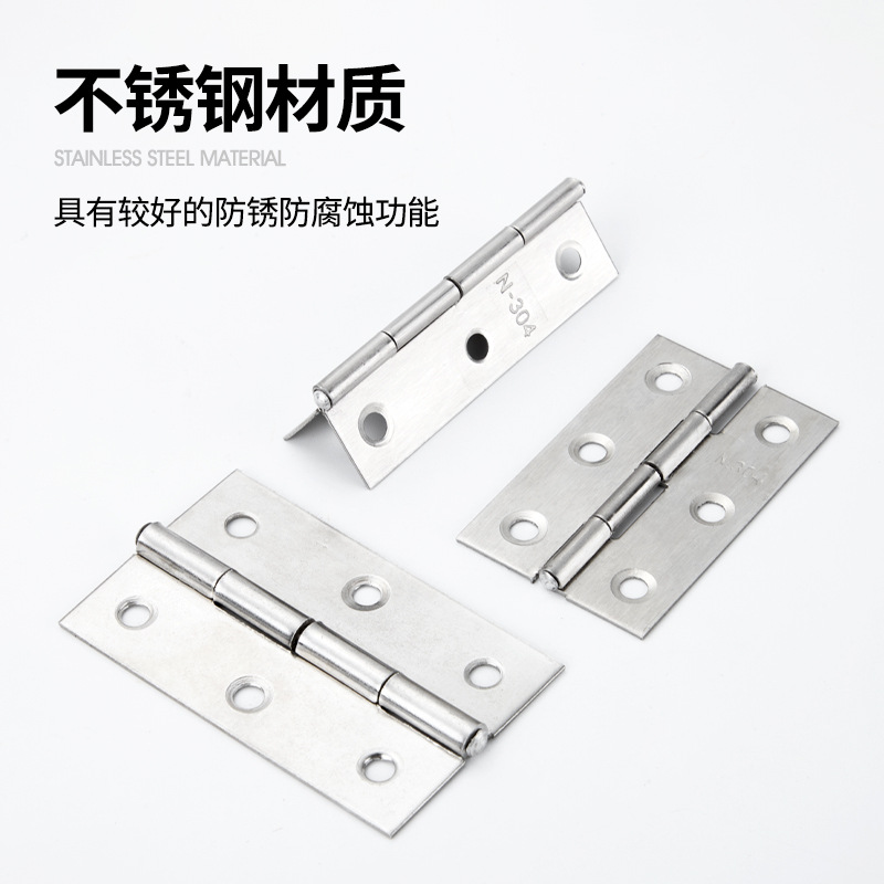 304 stainless steel hinges, hinges, small cabinet doors, Windows, boxes, folding hinges, beehives, micro and mini hinges details Picture