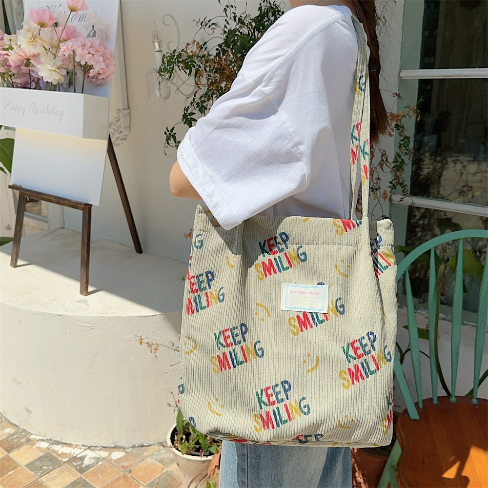 3923 large-capacity canvas bag, schoolbag for female students, single-shoulder tote bag, large commuting bag, hand-held shopping bag Specification drawing