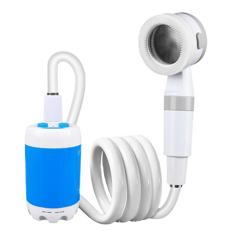 Foreign trade bathing wonder, outdoor mobile bathing, construction site camping, simple rain shower, wireless bathing device, water pump rechargeable Item Picture