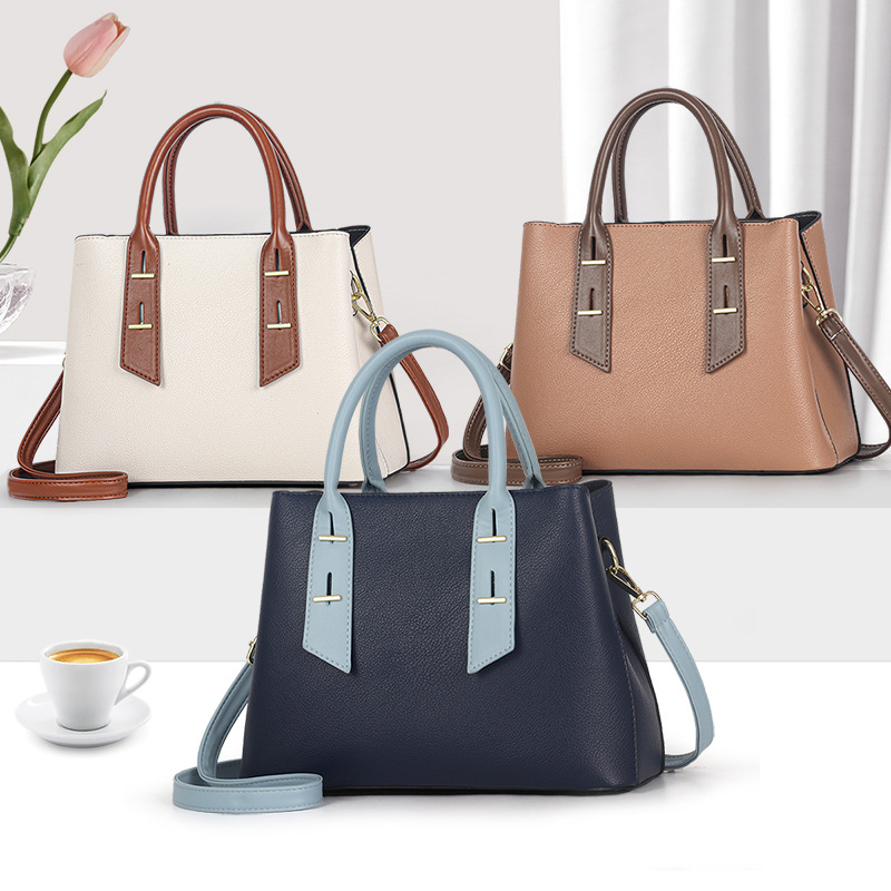 The 2024 new tote bag for women is a simple and versatile single-shoulder crossbody bag for commuting. It is a high-end and high-quality handbag for women details Picture