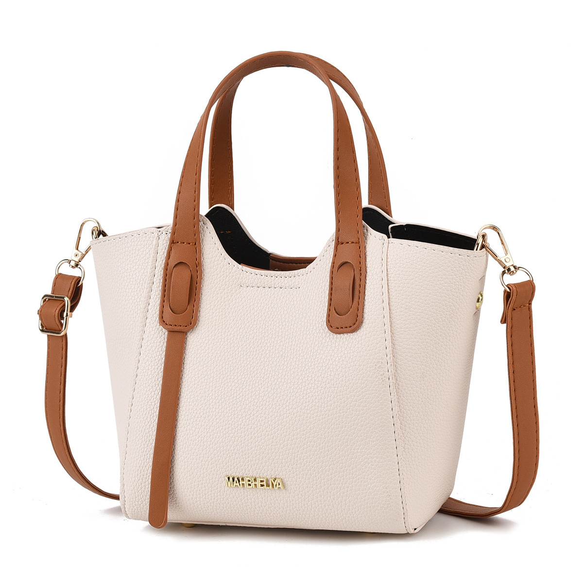 High-end, stylish and fashionable women's 2025 new style, simple and large-capacity hand-held bucket bag, single-shoulder crossbody bag Item Picture