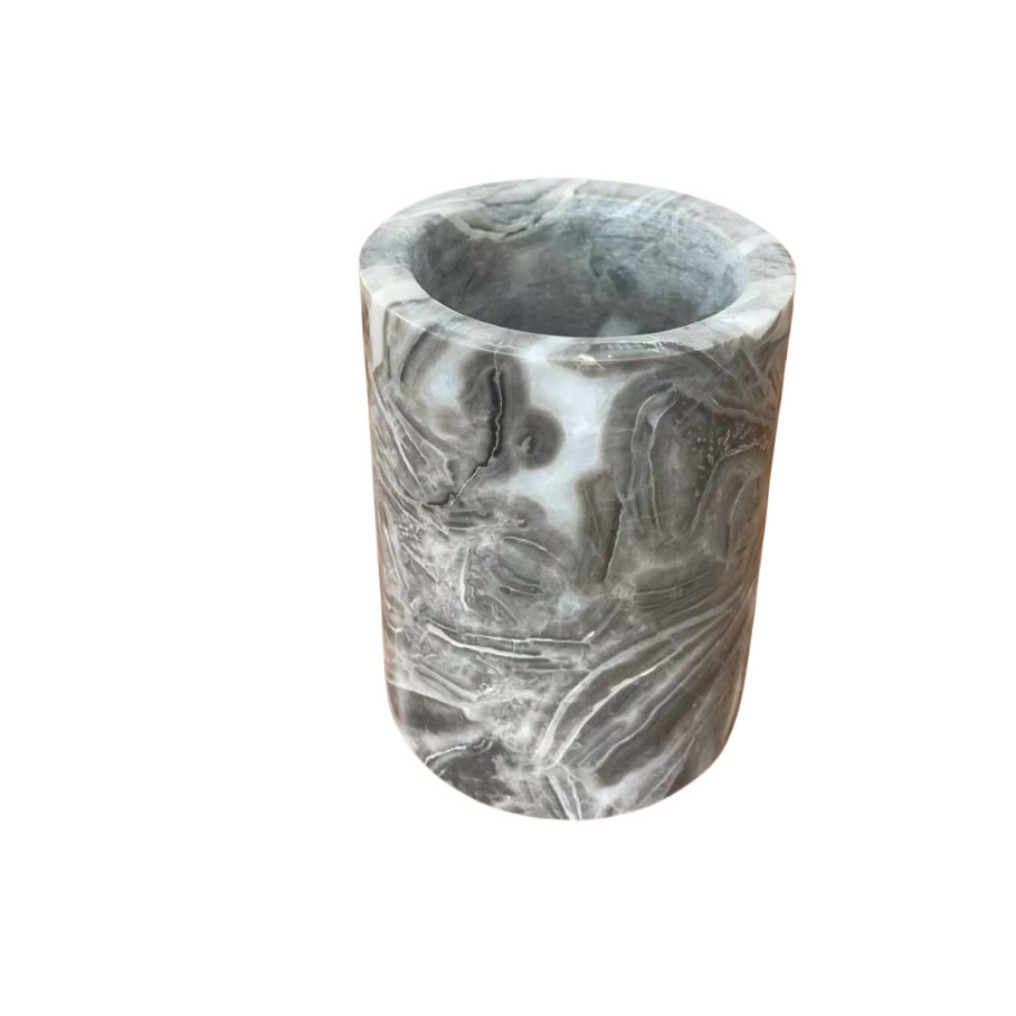 Natural marble washbasin, bathroom tray, soap dish, hand sanitizer bottle, five-piece toiletry set Item Picture