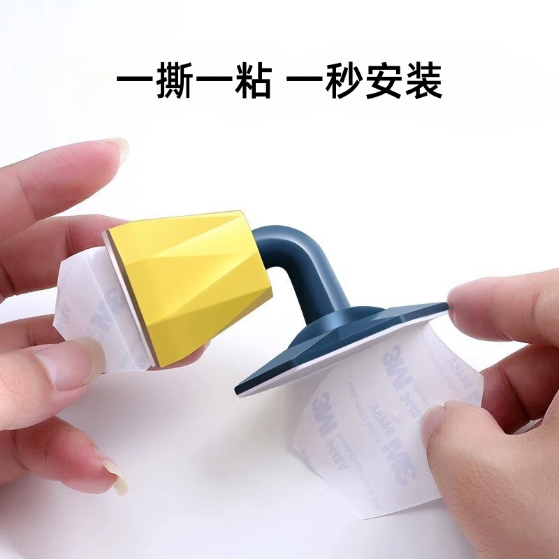 A new type of silicone door stopper for the fixator, such as the door suction stop, exhaust door card, anti-collision door, door suction, and non-drilling plug door details Picture