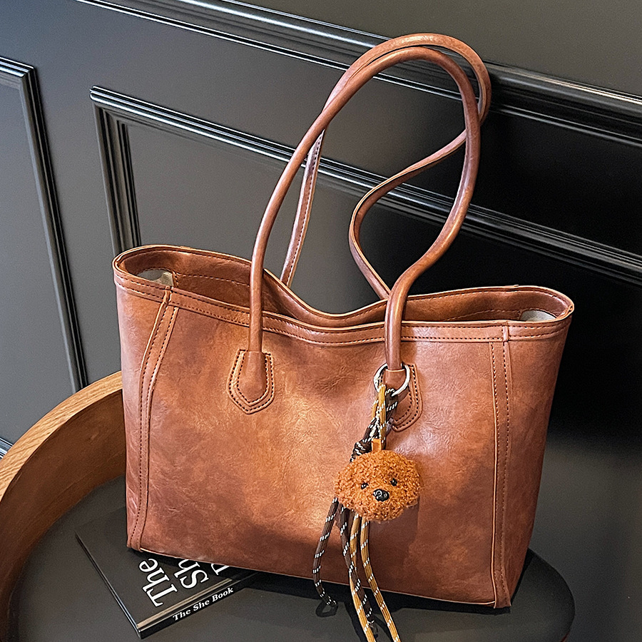 High-end large-capacity women's 2024 new casual and versatile women's bag for work and commuting, tote single-shoulder bag, large bag full figure