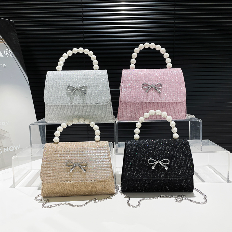 Spring 2025 new bow, high-end single-shoulder bag, stylish and simple commuter crossbody bag, elegant handbag Application Scenario