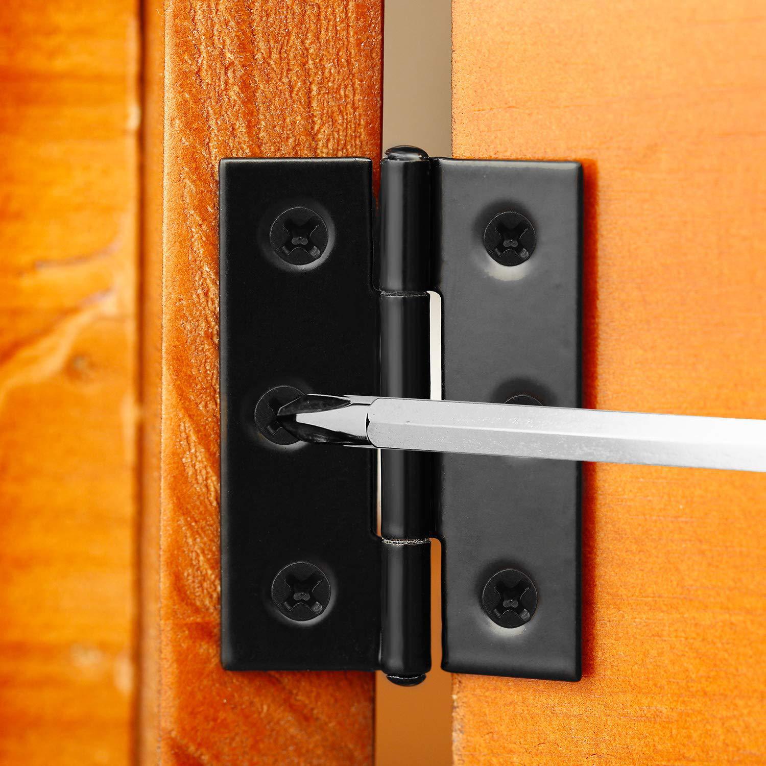 Black hinges, stainless steel hinged 1.5/2.5/3/4 inch, 2-inch wooden box, cabinet door, folding small hinge leaf hinge Application Scenario