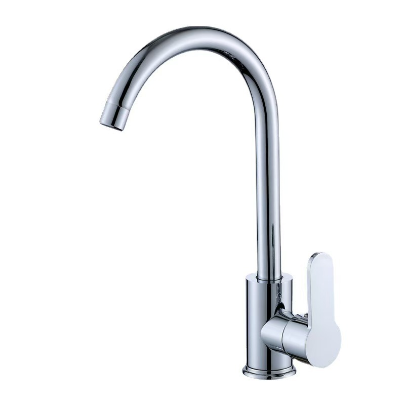 Plastic steel sink, kitchen faucet, commercial sink, water trough faucet, cold and hot water faucet, factory direct sales volume, large negotiation price details Picture