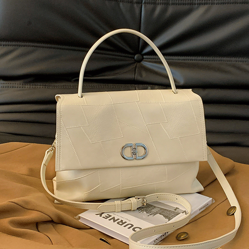 This niche design soft-leather large-capacity official handbag is a new fashion and versatile single-shoulder crossbody bag for women in 2025 Specification drawing