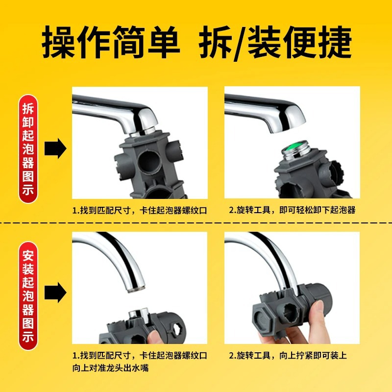 Kitchen and bathroom multi-functional repair wrench, bathroom and kitchen faucet, spout, bubbler, disassembly, shower head installation tool Specification drawing