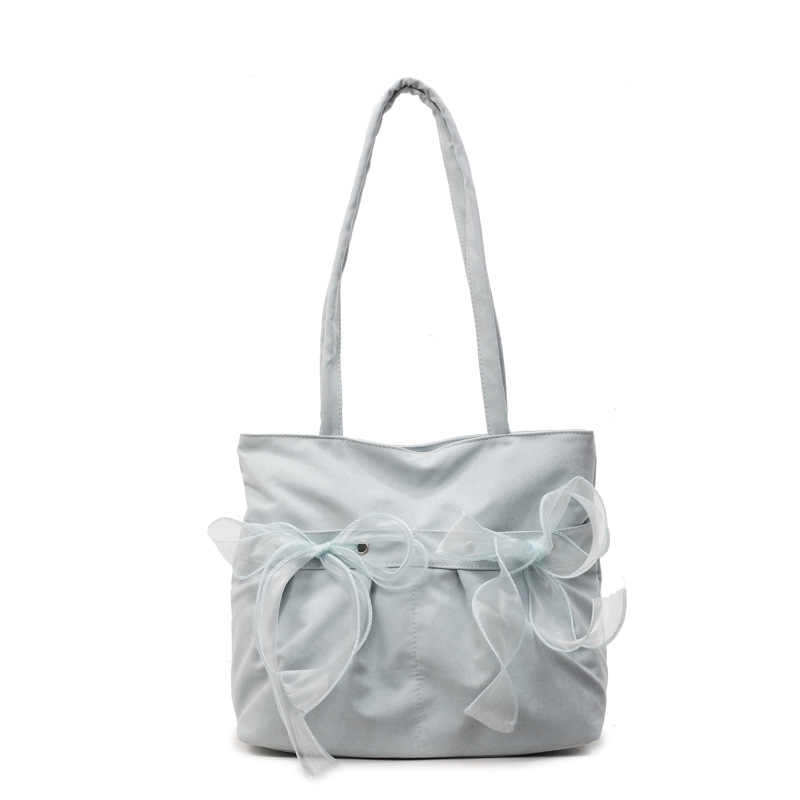 Korean design bow large-capacity bag for women 2025 new trendy and fashionable tote bag and underarm bag Item Picture
