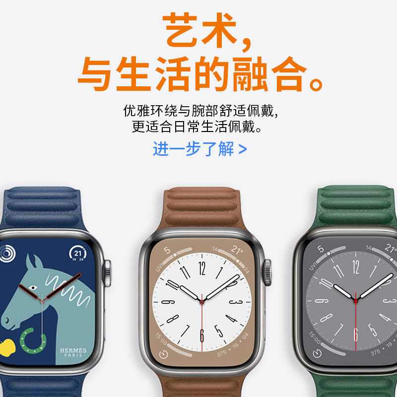 This is suitable for the apple s10 wristwatch with a leather strap. apple iwatch456789 chain-type magnetic se movement details Picture