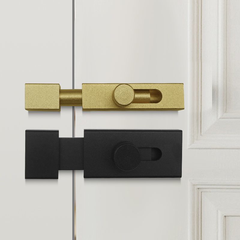 Adhesive no-hole exposed latch door latch, simple door lock latch latch, bathroom door lock, wooden door latch, aluminum alloy details Picture