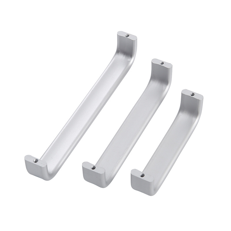 Wholesale modern solid space aluminum alloy hardware handles for drawers, wardrobes, cabinets, cabinets, shoe cabinets and door handles Item Picture
