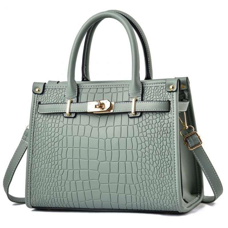 Cross-border foreign trade bags 2022 New crocodile pattern single-shoulder large bag, fashionable crossbody bag, handbag, high-end women's bag full figure