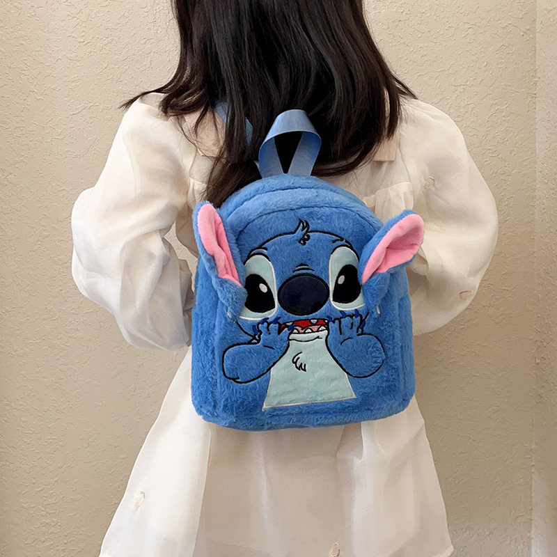 New Japanese-style ins plush toy backpack, large capacity, cute and girlish plush toy backpack, cross-border version Specification drawing