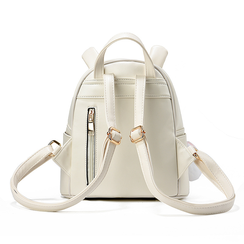 Japanese-style Instagram soft girl, sweet lady, cute girl, student backpack, schoolbag, girl embroidered rabbit backpack Specification drawing