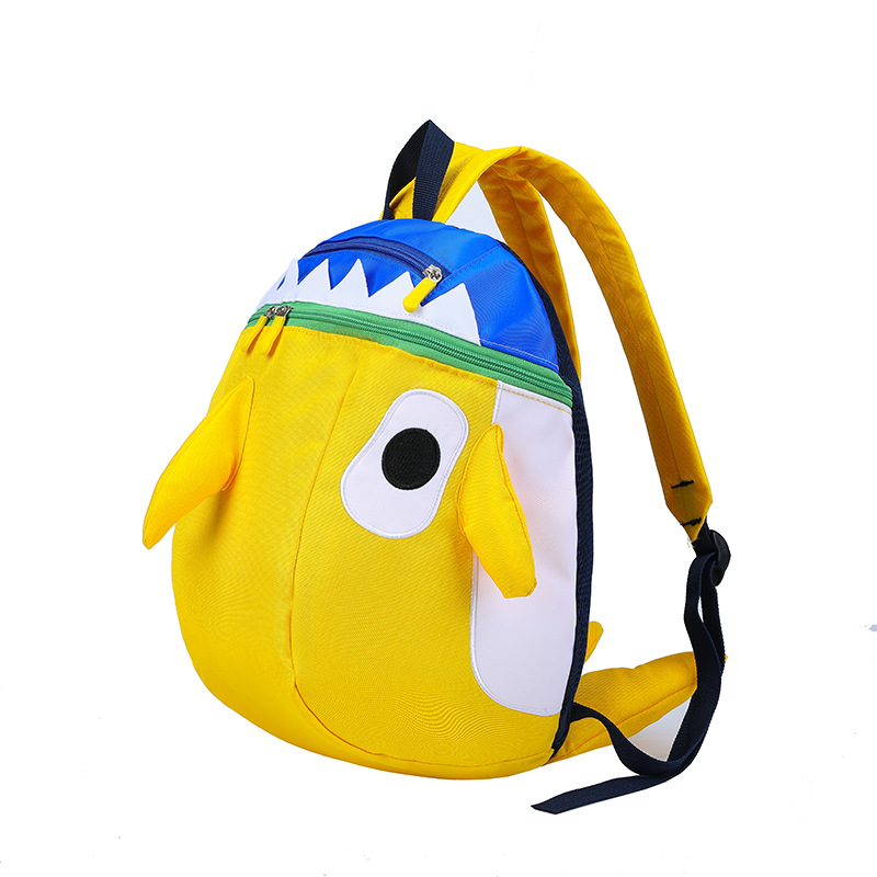 New cartoon shark backpack for high school students, a cute and funny travel backpack for girls, wholesale version Item Picture