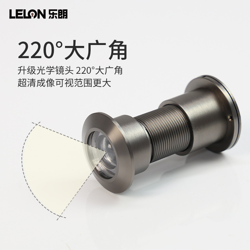 Zinc alloy anti-theft cat-eye door mirror, high-definition adjustable, household with cover anti-theft eye entrance door, hotel door, wide-angle cat-eye details Picture