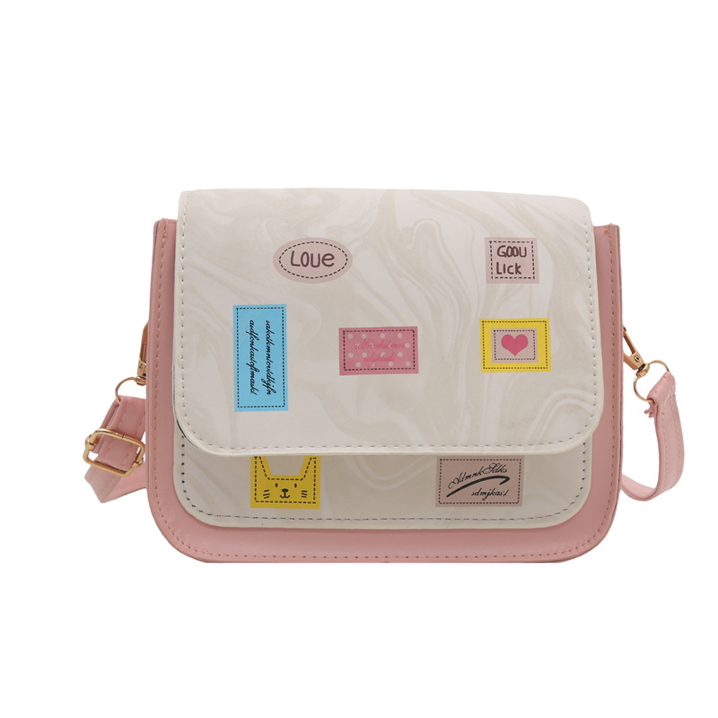 Cute printed underarm bag, urban simplicity, large capacity, women's single-shoulder bag, fashionable and versatile, crossbody small square bag Item Picture