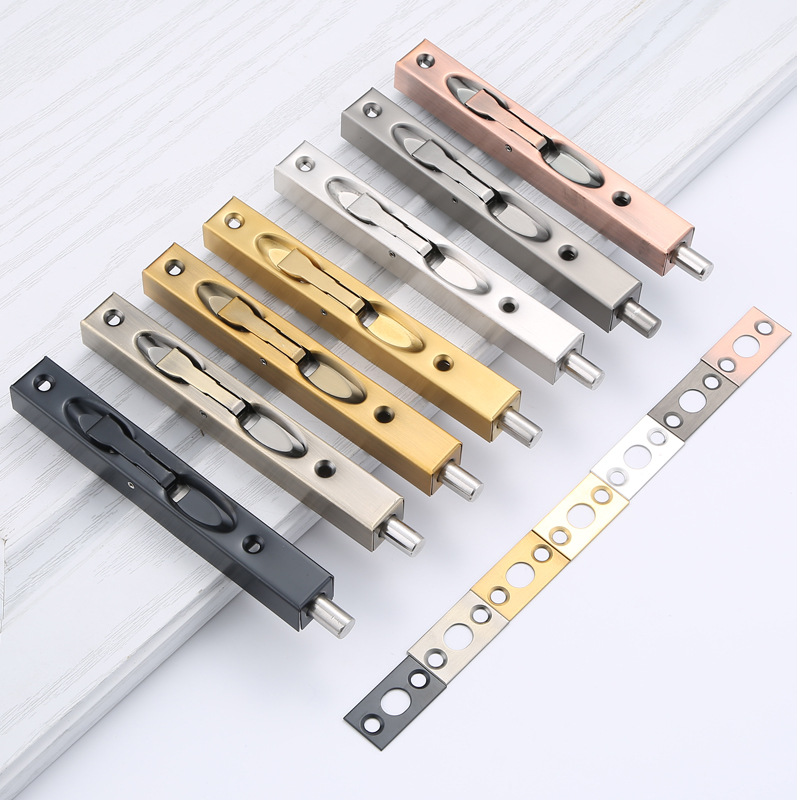 Box-shaped, box-type stainless steel concealed latch 456810 12-inch long 1-meter double-door fireproof door project with upper and lower floors full figure