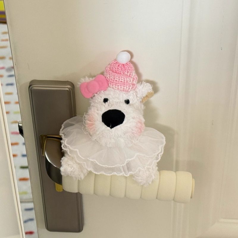 West Highland Wedding Dress Series ~ins Style anti-static Collision Cute Children's Room Anti-collision Door handle Decorative Protective cover full figure