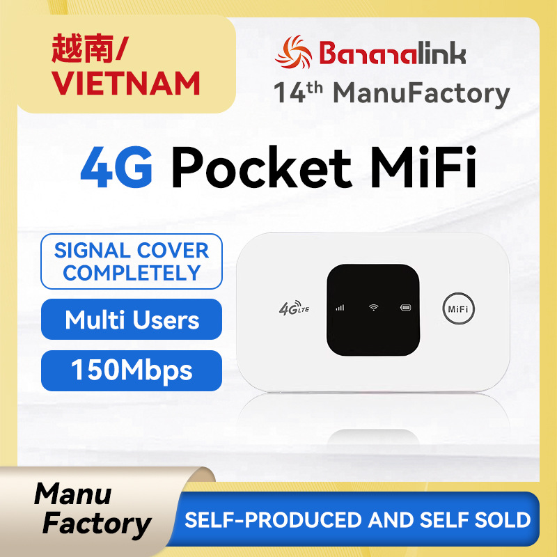 Vietnamese MIFI 4G LTE SIM Card Slot 2100mAh Battery for SIM card wifi full figure