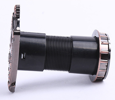 Cat-eye doorbell integrated anti-theft door, 35mm diameter pipe, high-definition door mirror with bell, two-in-one plastic household Item Picture
