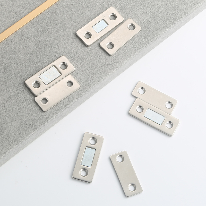 Cabinet door magnetic attraction without drilling, strong magnetic door touch, kitchen cabinet door magnetic attraction, invisible drawer, wardrobe door ultra-thin magnetic touch Application Scenario