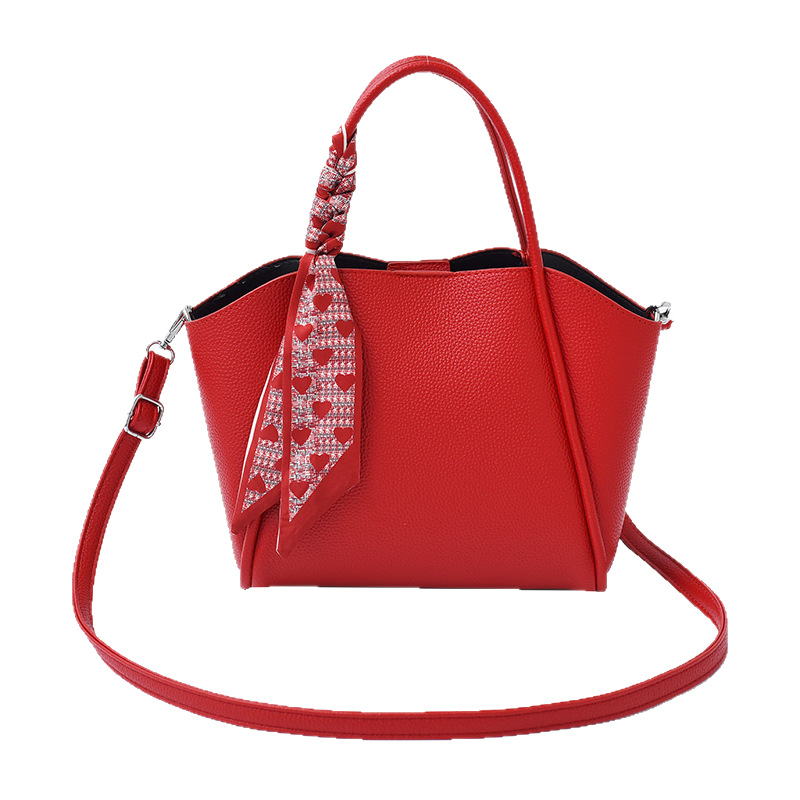 Fashionable handbag, large-capacity vegetable basket bag, 2025 new style, versatile crossbody bag for commuting, casual mother and child single-shoulder bag Item Picture