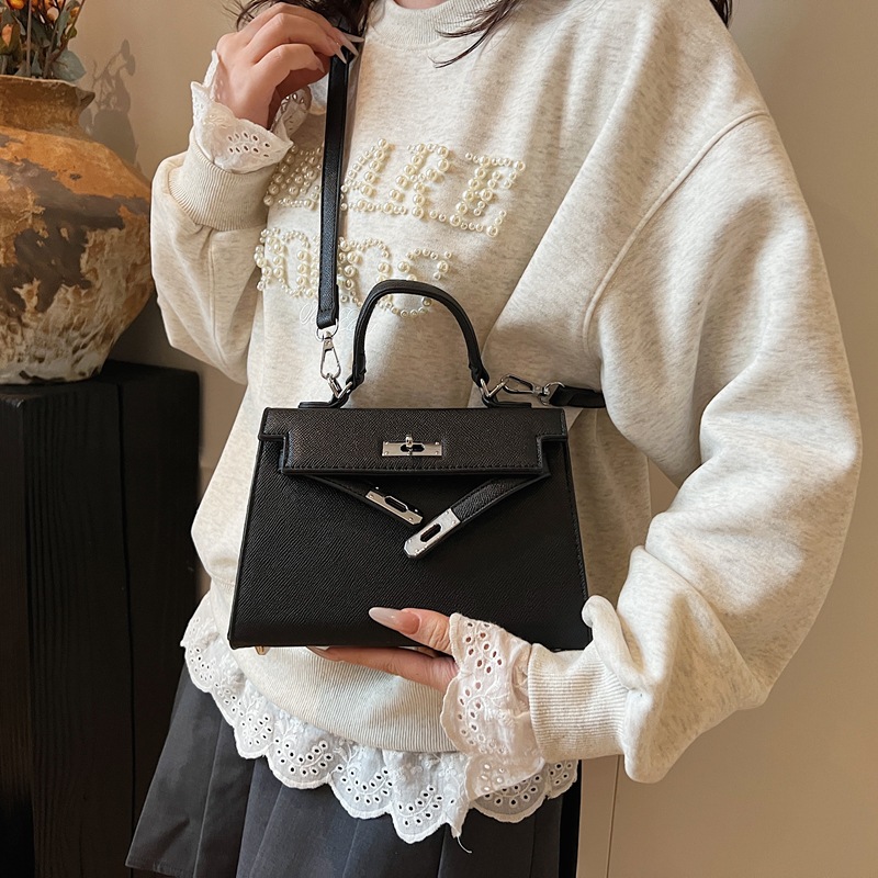 Cross-border bestseller Kelly bag for women 2025 new retro and versatile commuting single-shoulder crossbody small square bag Specification drawing