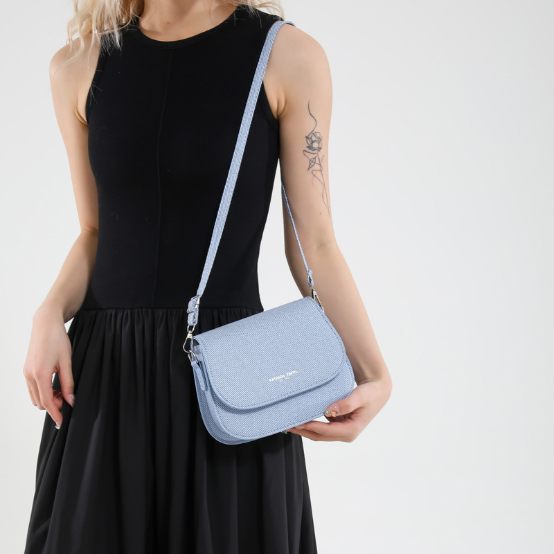 Women's crossbody bag saddle bag 2025 New style trendy girls Spring simple, fashionable, trendy and stylish single-shoulder small bag for women Specification drawing