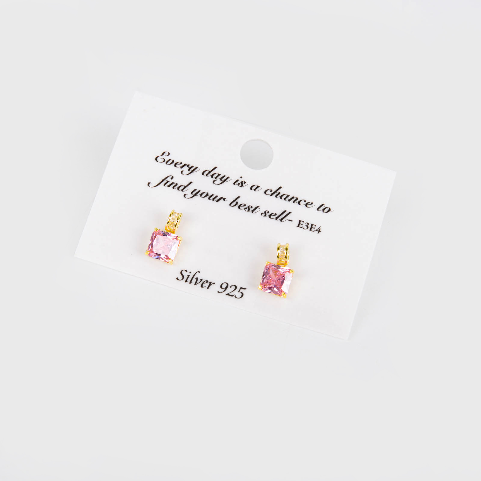 超大方形锆石耳环时尚水晶大耳环高级耳饰耳钉女轻奢百搭现货批发