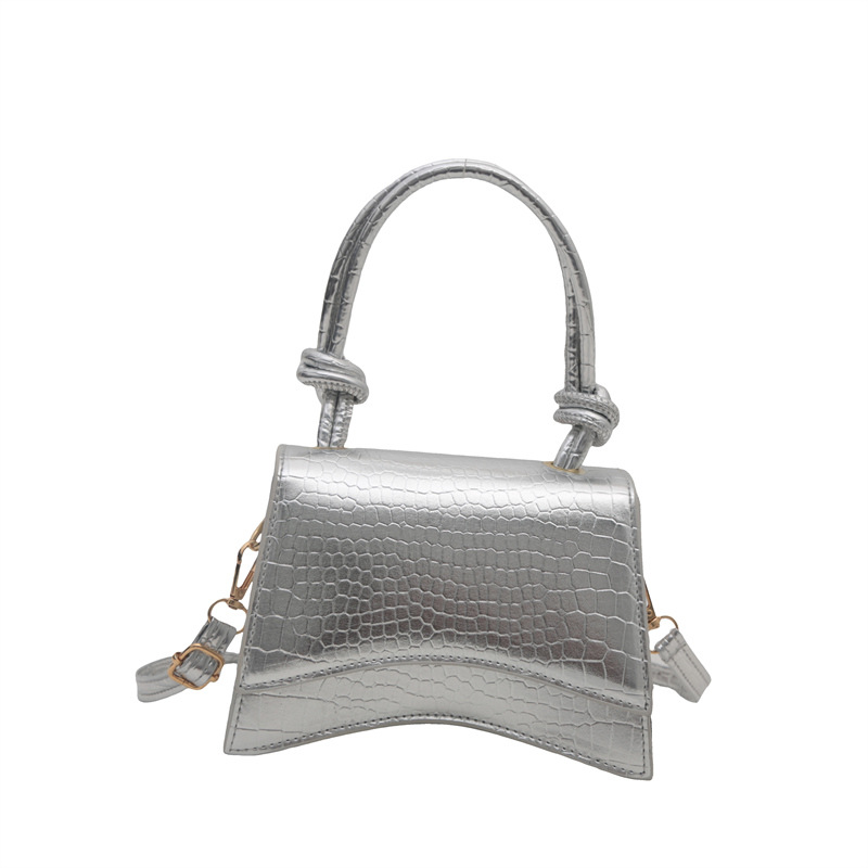 French-style trendy hand-held small square bag for the autumn of 2024, a fashionable, casual, simple and elegant single-shoulder crossbody bag Item Picture