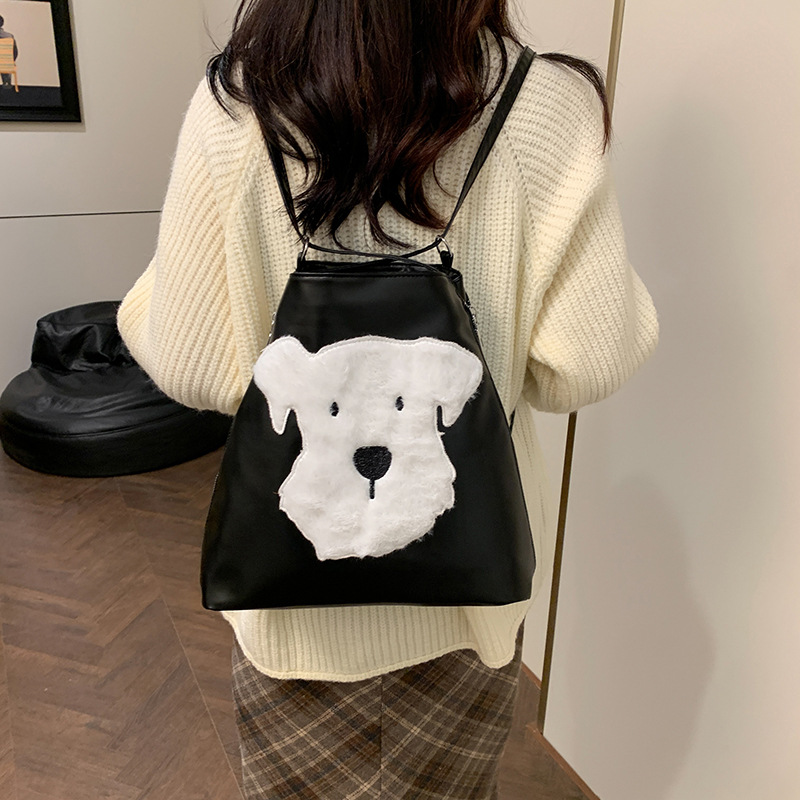 A new large-capacity women's backpack for casual commuting in autumn and winter 2024, versatile and multi-purpose single-shoulder tote bucket bag details Picture
