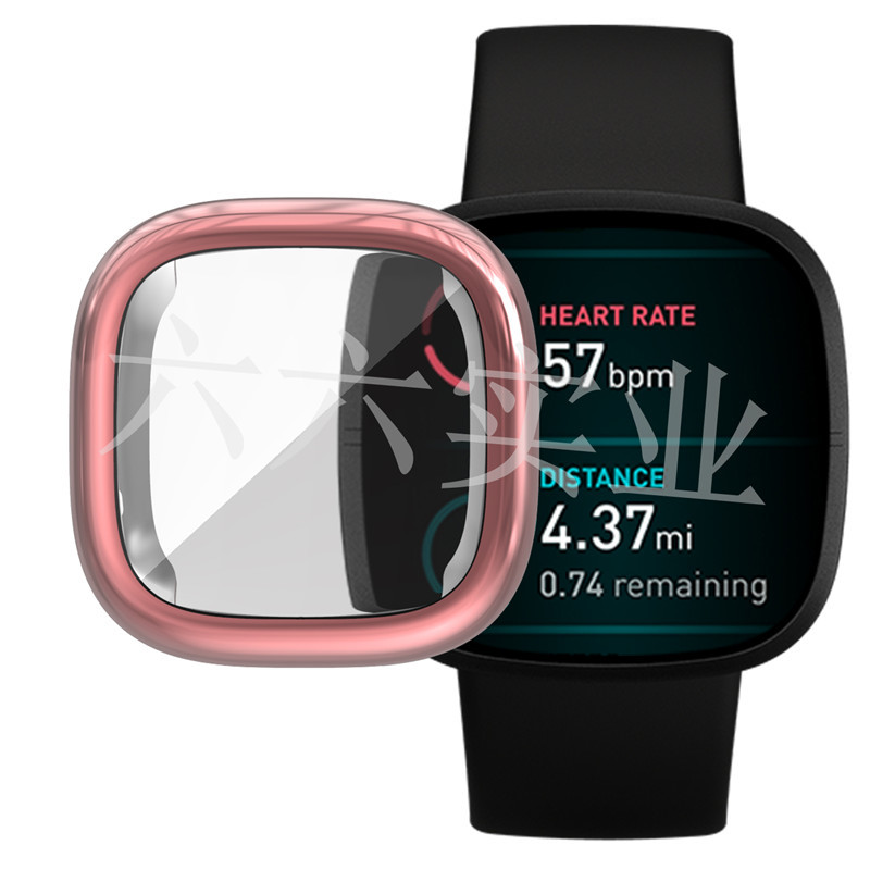 Suitable for Fitbit Versa3/Sense protective case, electroplated tpu full-coverage watch case versa3 watch case Specification drawing