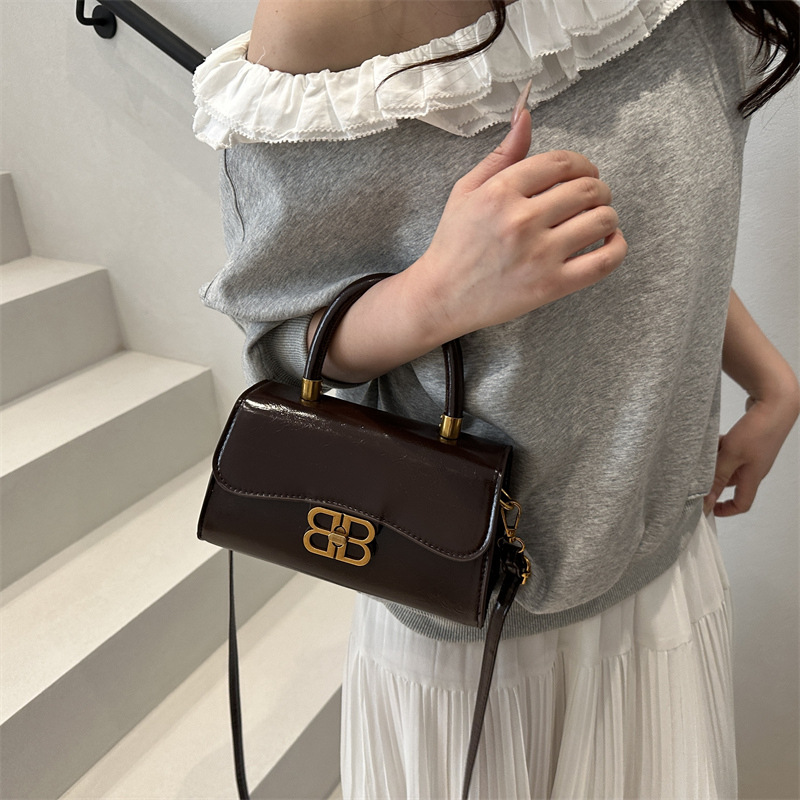New 2025 handbag for women, a niche design, a spring fashion and high-end style small square bag, a single-shoulder crossbody bag, a Korean version bag details Picture