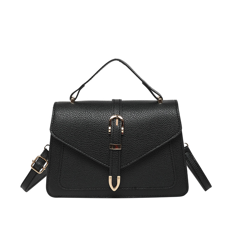 Retro 2025 new style, fashionable, casual, simple and casual, with belt decoration, single-shoulder, crossbody and hand-carry women's small square bag Item Picture