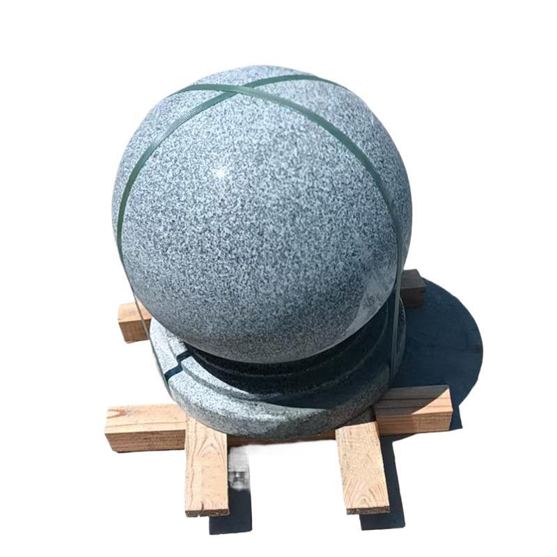 Sesame grey granite bollards, marble bollards, square campus roadblocks, stone piers, ornaments, Foshan Item Picture